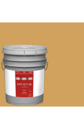 Glidden Premium 5-gal. #HDGY08D Fool's Gold Flat Latex Interior Paint with Primer - HDGY08DP-05F