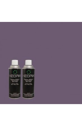 Hedrix 11 oz. Match of 5C17-3 Phoenician Purple Flat Custom Spray Paint (2-Pack) - F02-5C17-3