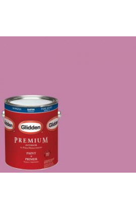 Glidden Premium 1-gal. #HDGR07U Pink Zinnia Bloom Satin Latex Interior Paint with Primer - HDGR07UP-01SA