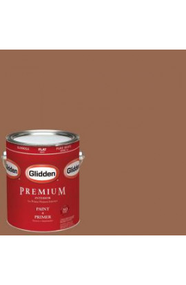 Glidden Premium 1-gal. #HDGO26U Artist's Copper Flat Latex Interior Paint with Primer - HDGO26UP-01F