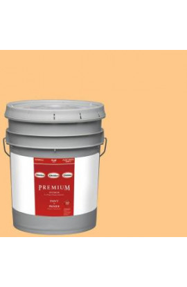 Glidden Premium 5-gal. #HDGO54U Pale Orange Flat Latex Interior Paint with Primer - HDGO54UP-05F