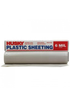 Husky 9 ft. 4 in. x 100 ft. Clear 6 mil Plastic Sheeting - CF06093C