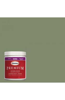 Glidden Premium 8 oz. #HDGG51D Army Fatigue Green Latex Interior Paint Tester - HDGG51D-08P