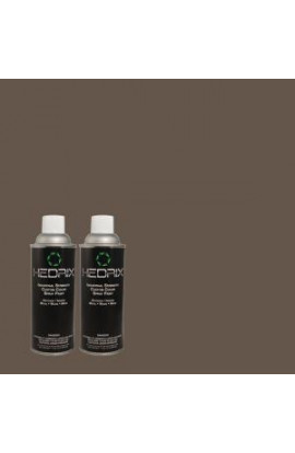 Hedrix 11 oz. Match of PPU18-1 Cracked Pepper Flat Custom Spray Paint (2-Pack) - F02-PPU18-1