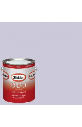Glidden DUO 1-gal. #HDGV61D Iced Violet Flat Latex Interior Paint with Primer - HDGV61D-01F