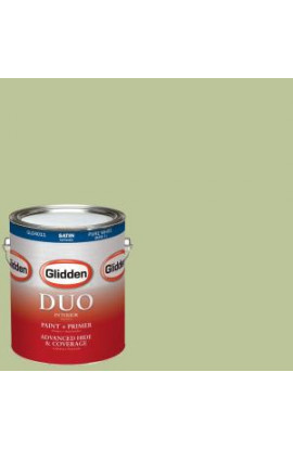 Glidden DUO 1-gal. #HDGG33 Fresh Guacamole Satin Latex Interior Paint with Primer - HDGG33-01SA