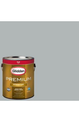 Glidden Premium 1-gal. #HDGCN37 Medici Grey Flat Latex Exterior Paint - HDGCN37PX-01F