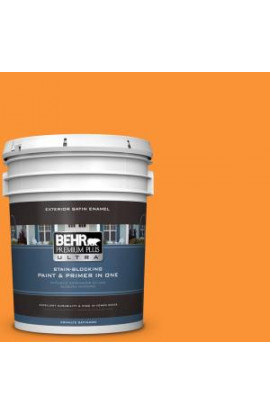 BEHR Premium Plus Ultra 5-gal. #P240-7 Joyful Orange Satin Enamel Exterior Paint - 985305