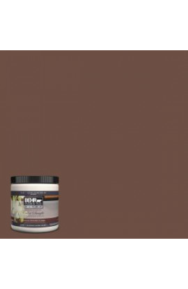 BEHR Premium Plus Ultra 8 oz. #PMD-108 Double Chocolate Interior/Exterior Paint Sample - PMD-108U