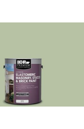 BEHR Premium 1 gal. #MS-57 Soft Green Elastomeric Masonry, Stucco and Brick Paint - 06801