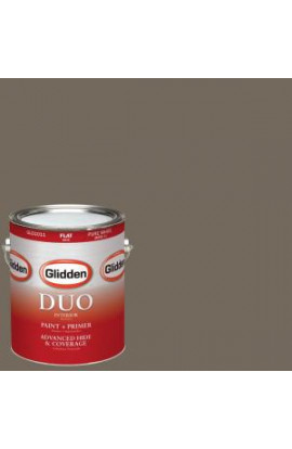 Glidden DUO 1-gal. #HDGWN65U Dark Mossy Trail Flat Latex Interior Paint with Primer - HDGWN65U-01F