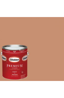 Glidden Premium 1-gal. #HDGO10D Frosted Copper Flat Latex Interior Paint with Primer - HDGO10DP-01F