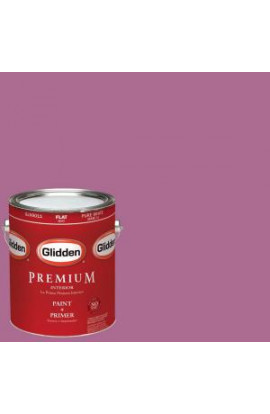 Glidden Premium 1-gal. #HDGR07 Antique Fuchsia Flat Latex Interior Paint with Primer - HDGR07P-01F