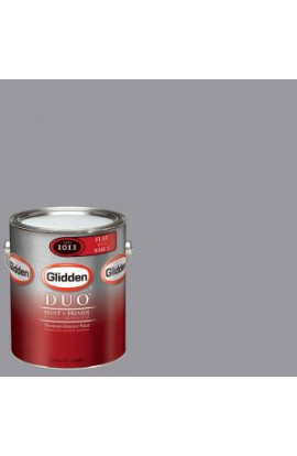 Glidden Team Colors 1-gal. #NFL-133B NFL Tampa Bay Buccaneers Silver Flat Interior Paint and Primer - NFL-133B-F 01