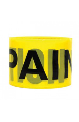  3 in. x 100 yds. Yellow Plastic Banner Tape - 28801