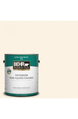 BEHR Premium Plus 1-gal. #PWN-31 Candlelight Ivory Zero VOC Semi-Gloss Enamel Interior Paint - 305001