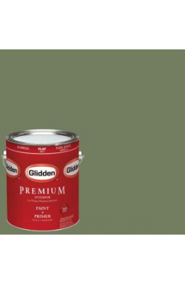 Glidden Premium 1-gal. #HDGG52 Green Woods Flat Latex Interior Paint with Primer - HDGG52P-01F