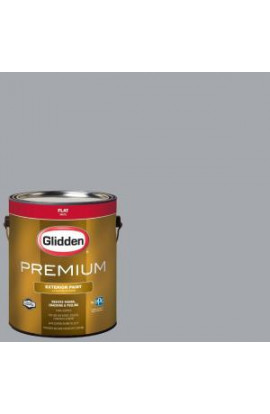 Glidden Premium 1-gal. #HDGCN38U Philosophical Grey Flat Latex Exterior Paint - HDGCN38UPX-01F