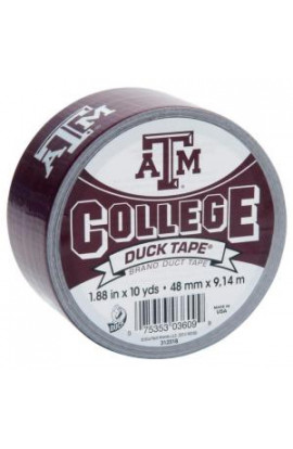 Duck College 1-7/8 in. x 30 ft. Texas A and M Duct Tape (6-Pack) - 240294