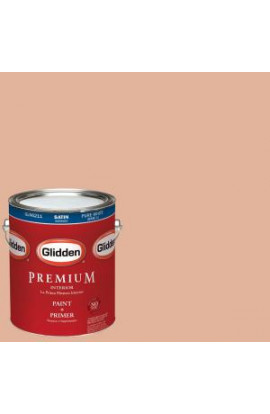 Glidden Premium 1-gal. #HDGO10U Asian Apricot Satin Latex Interior Paint with Primer - HDGO10UP-01SA