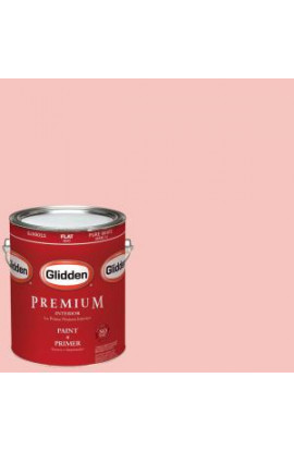 Glidden Premium 1-gal. #HDGR55 Light Coral Sunset Flat Latex Interior Paint with Primer - HDGR55P-01F