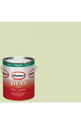 Glidden DUO 1-gal. #HDGG32 Pistachio Ice Cream Semi-Gloss Latex Interior Paint with Primer - HDGG32-01S