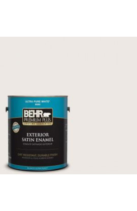 BEHR Premium Plus 1-gal. #720C-1 White Truffle Satin Enamel Exterior Paint - 905001