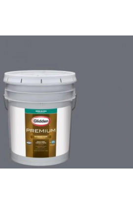 Glidden Premium 5-gal. #HDGCN39 Charcoal Coast Semi-Gloss Latex Exterior Paint - HDGCN39PX-05S
