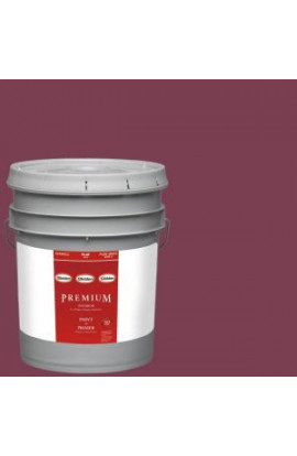 Glidden Premium 5-gal. #HDGR26 Bold Sangria Flat Latex Interior Paint with Primer - HDGR26P-05F