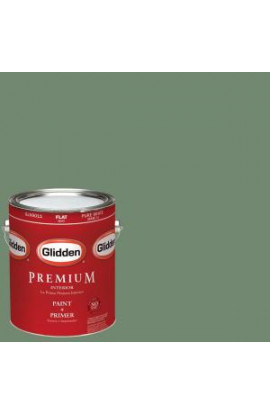 Glidden Premium 1-gal. #HDGG64D Awning Stripe Green Flat Latex Interior Paint with Primer - HDGG64DP-01F