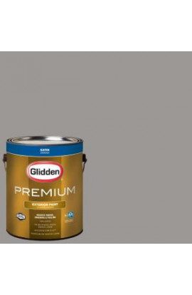 Glidden Premium 1-gal. #HDGCN51U Stone Grey Satin Latex Exterior Paint - HDGCN51UPX-01SA