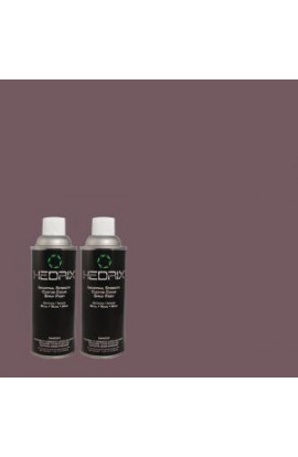 Hedrix 11 oz. Match of PPU17-4 Darkest Grape Semi-Gloss Custom Spray Paint (2-Pack) - SG02-PPU17-4