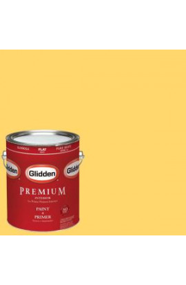 Glidden Premium 1-gal. #HDGY41 Sunspot Flat Latex Interior Paint with Primer - HDGY41P-01F