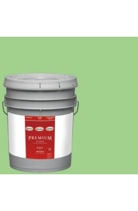 Glidden Premium 5-gal. #HDGG40U Lucky Lime Flat Latex Interior Paint with Primer - HDGG40UP-05F