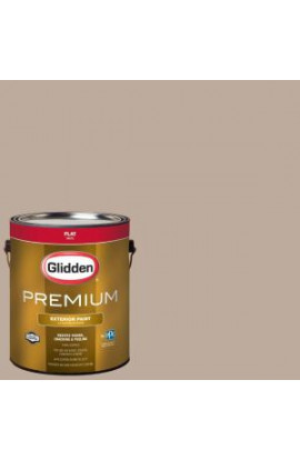 Glidden Premium 1-gal. #HDGWN01 Council Bluff Tan Flat Latex Exterior Paint - HDGWN01PX-01F