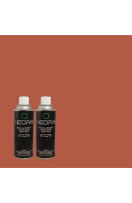 Hedrix 11 oz. Match of 4C8-3 Foxfire Flat Custom Spray Paint (2-Pack) - F02-4C8-3