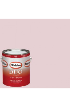 Glidden DUO 1-gal. #HDGR30D Precious Pink Flat Latex Interior Paint with Primer - HDGR30D-01F