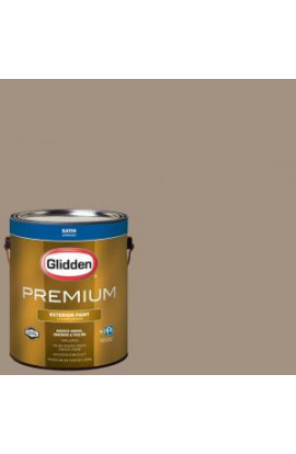 Glidden Premium 1-gal. #HDGWN25D Wright Stone Tan Satin Latex Exterior Paint - HDGWN25DPX-01SA