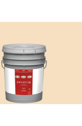 Glidden Premium 5-gal. #HDGO44U Peachy Cream Flat Latex Interior Paint with Primer - HDGO44UP-05F
