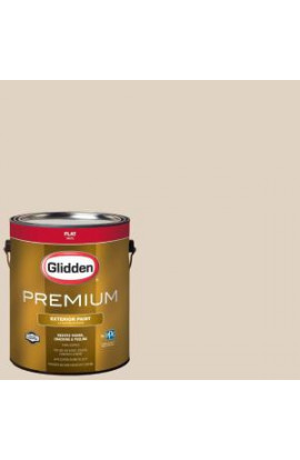 Glidden Premium 1-gal. #HDGWN02U Safari Bisque Beige Flat Latex Exterior Paint - HDGWN02UPX-01F