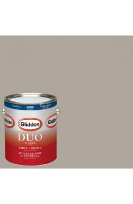 Glidden DUO 1-gal. #HDGWN51U City Loft Grey Satin Latex Interior Paint with Primer - HDGWN51U-01SA