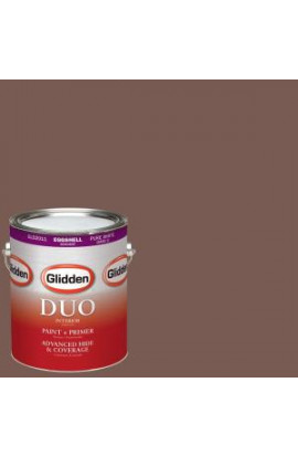 Glidden DUO 1-gal. #HDGWN12D Spicewood Brown Eggshell Latex Interior Paint with Primer - HDGWN12D-01E