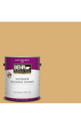 BEHR Premium Plus Home Decorators Collection 1-gal. #HDC-AC-08 Mustard Field Zero VOC Eggshell Enamel Interior Paint - 240001