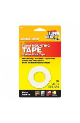 Super Glue 5/8 in. x 36 in. Double-Sided Foam Mounting Tape (12-Pack) - SD1