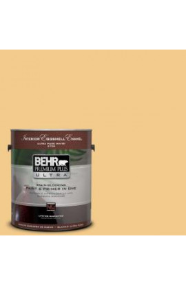 BEHR Premium Plus Ultra Home Decorators Collection 1-gal. #HDC-CL-16 Beacon Yellow Eggshell Enamel Interior Paint - 275401