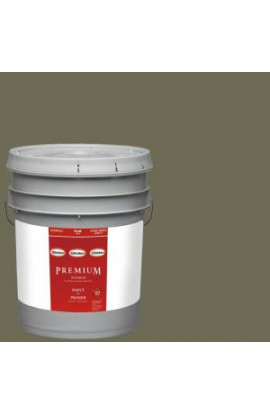 Glidden Premium 5-gal. #HDGG26 Olive Green Flat Latex Interior Paint with Primer - HDGG26P-05F