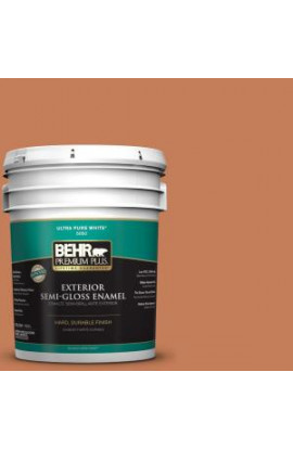 BEHR Premium Plus 5-gal. #M210-6 Orange Liqueur Semi-Gloss Enamel Exterior Paint - 534005