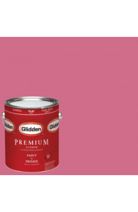 Glidden Premium 1-gal. #HDGR14U Fiesta Pink Flat Latex Interior Paint with Primer - HDGR14UP-01F