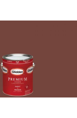 Glidden Premium 1-gal. #HDGO13D Old Redwood Flat Latex Interior Paint with Primer - HDGO13DP-01F