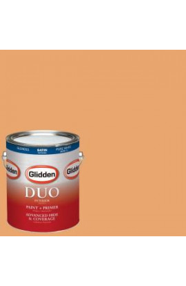 Glidden DUO 1-gal. #HDGO46D Mighty Spicy Satin Latex Interior Paint with Primer - HDGO46D-01SA